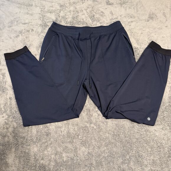 Lululemon Men’s Joggers Lightweight Navy Blue Black Size L Large - Picture 1 of 4